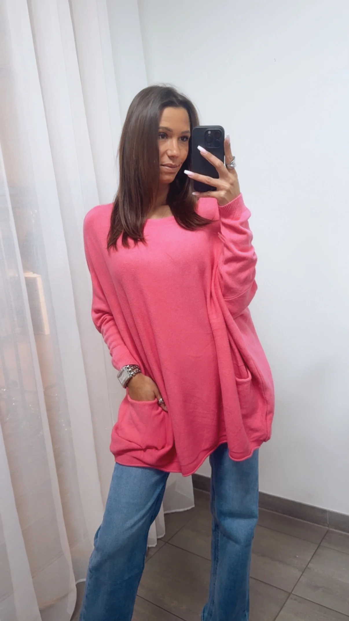 Oversize Fledermaus Pullover